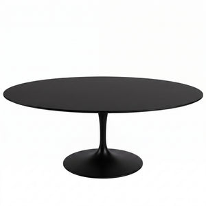 Saarinen Oval Dining Table | Black Fenix Laminate Top - Generated