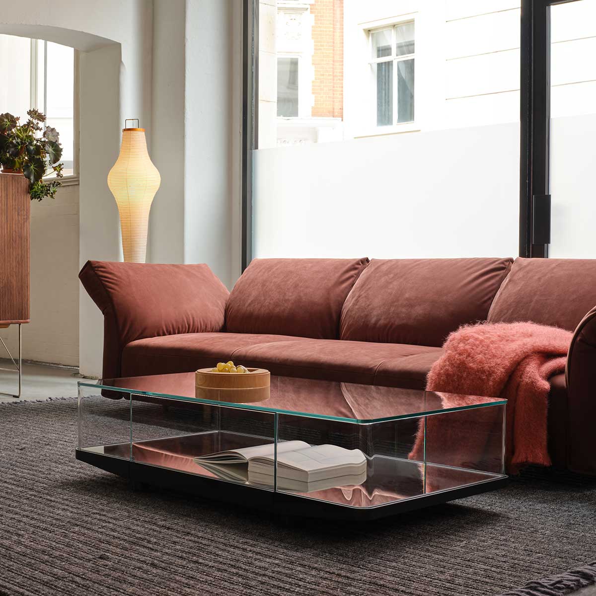Molamisa 3 Seat Sofa | Sumach 1486 Velvet Leather