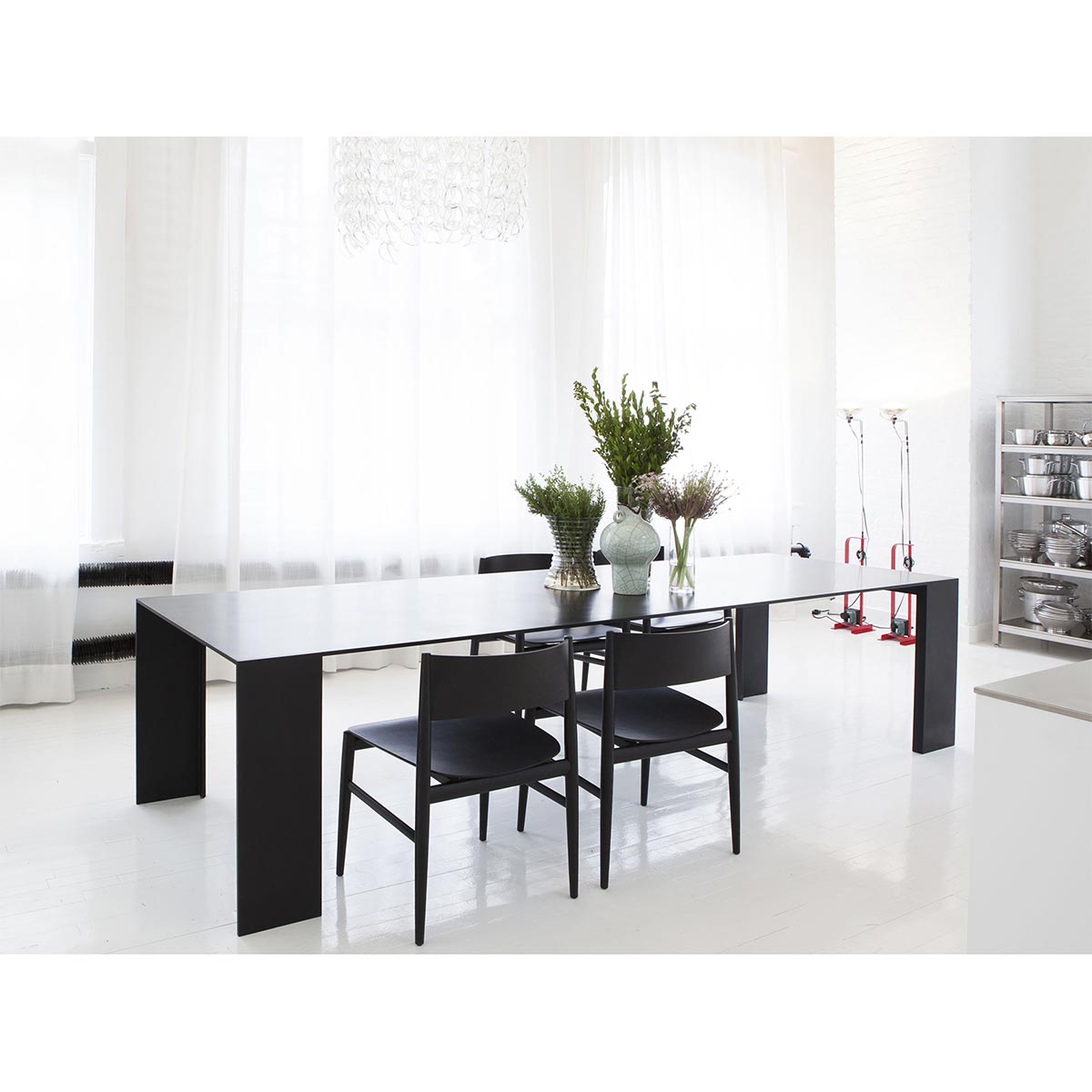 Metallico Table 248cm | Black Aluminium
