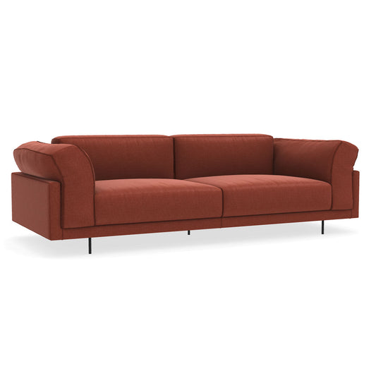 Echoo Sofa 222cm | Brick Red 36 Tosca Upholstery