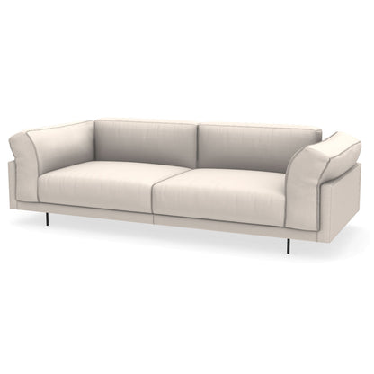 Echoo Sofa 222cm | White 01 Khali Upholstery