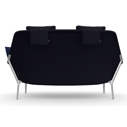 Slow Sofa | Dark Blue Flocca Fabric Upholstery