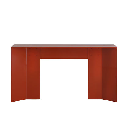 Origata Console | Glossy Siena Orange Lacquered Metal