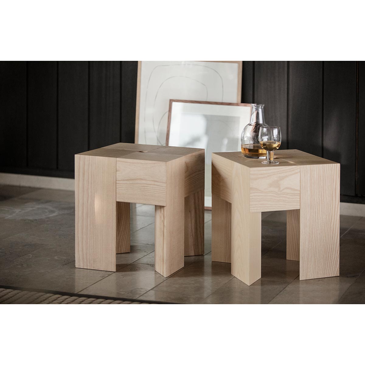 TriAngle Stool | Natural Ashwood