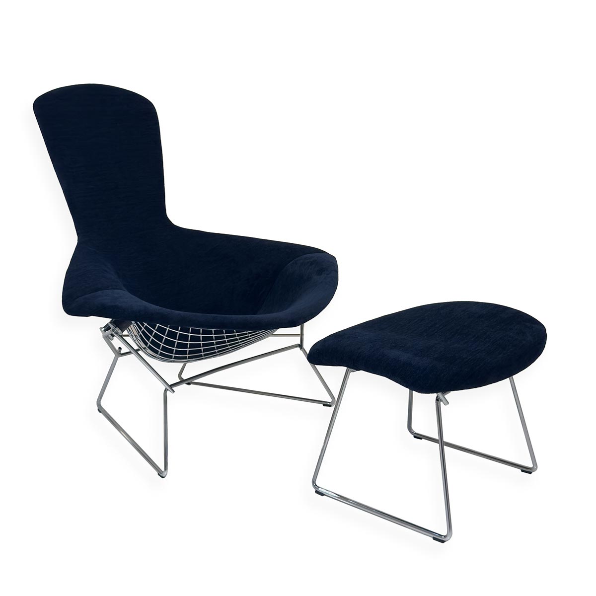 Bertoia Bird Armchair | Divina 191 Black Upholstery