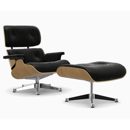 Eames Lounge Chair & Ottoman | Nero Premium F Leather Chestnut Shell