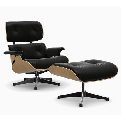 Eames Lounge Chair & Ottoman | Nero Premium F Leather Chestnut Shell