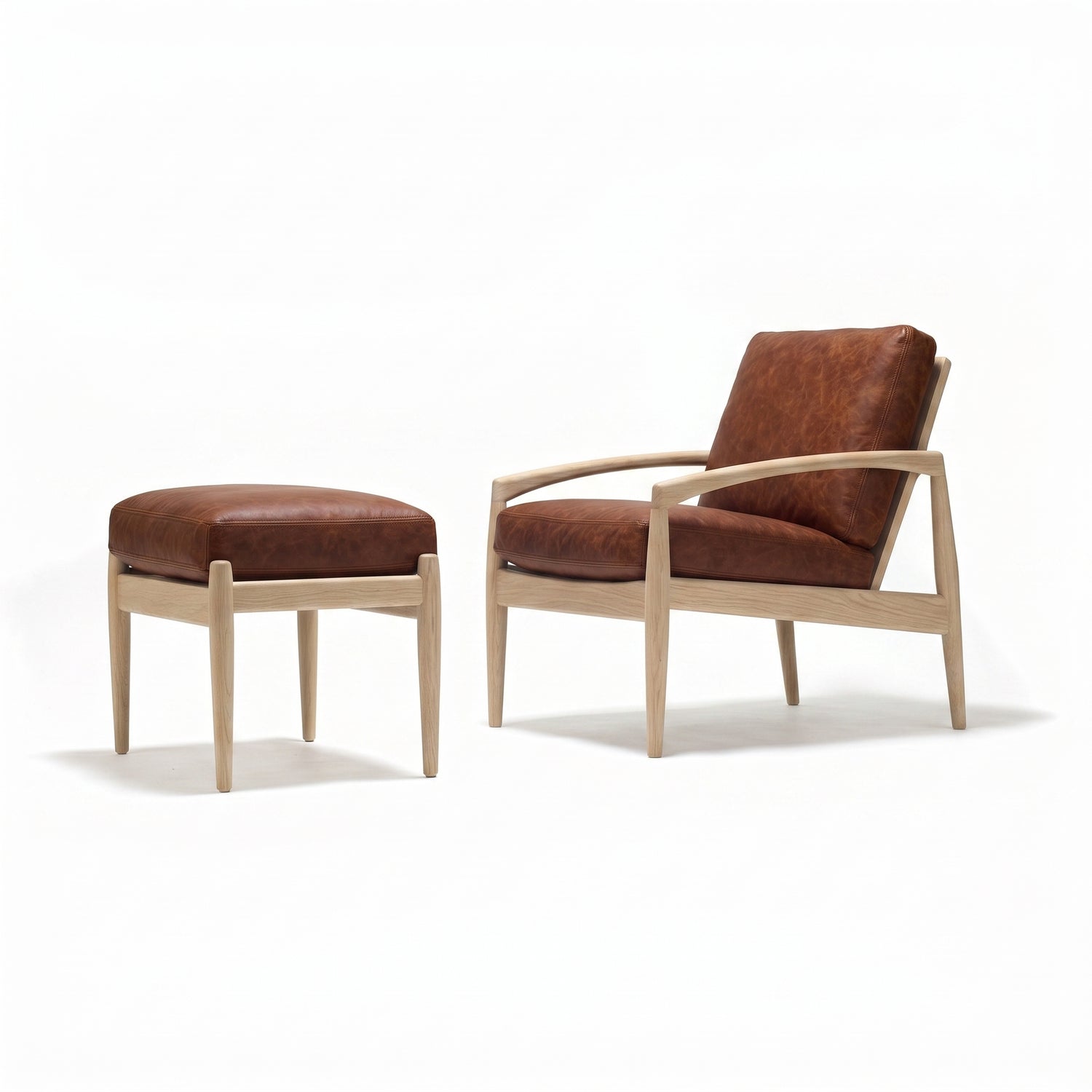 Paperknife Lounge Set | Cognac Waxed Leather L2YA-COG - Generated