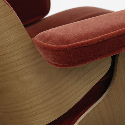Eames Lounge Chair & Ottoman | Brandy Calma Velvet Cherry Shell