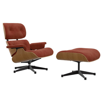 Eames Lounge Chair & Ottoman | Brandy Calma Velvet Cherry Shell