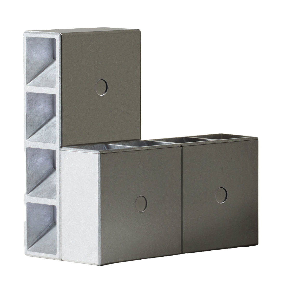 Tsai Table Light | Tumbled Aluminium
