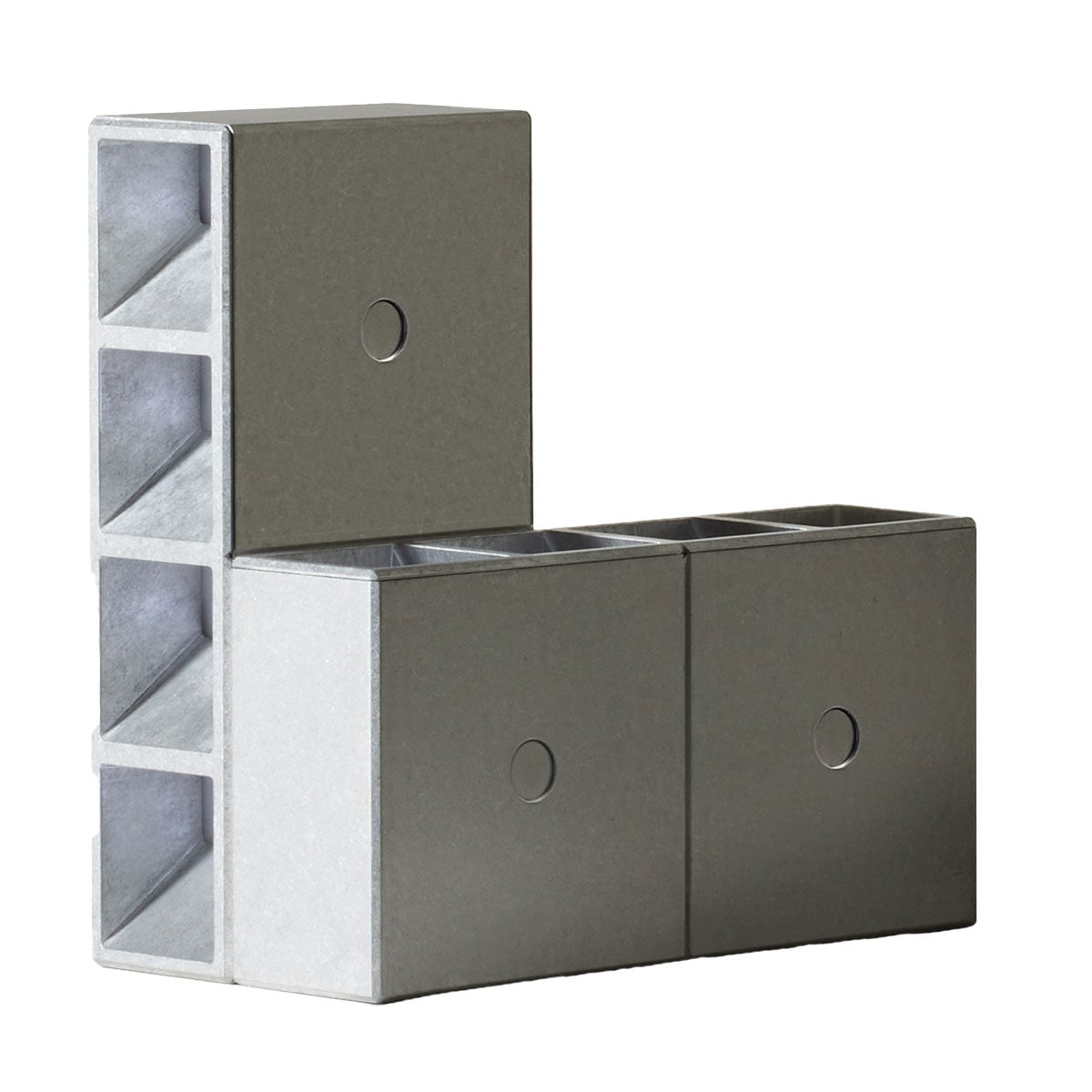Tsai Table Light | Tumbled Aluminium