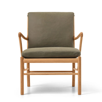 OW149 Colonial Chair | Silver Green 858 Re-Wool Fabric