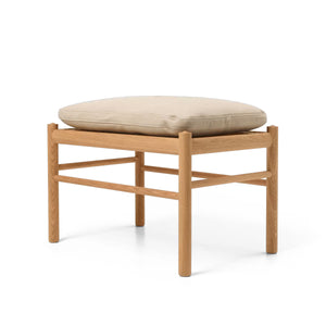 OW149F Colonial Footstool | Lime Terra Leather