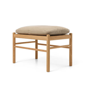 OW149F Colonial Footstool | Marble Terra Leather