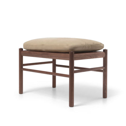 OW149F Colonial Footstool | Marble Terra Leather