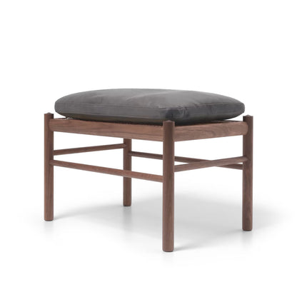 OW149F Colonial Footstool | Raku Terra Leather