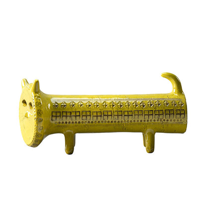 Cat Shaped Figurine | Yellow