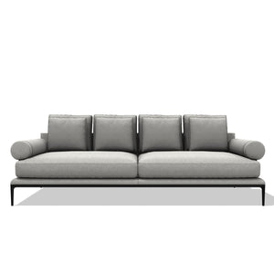 Atoll Sofa 254cm | White Alice FR Fabric