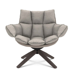 Husk Swivel Lounge Chair | Cream Alice FR Fabric
