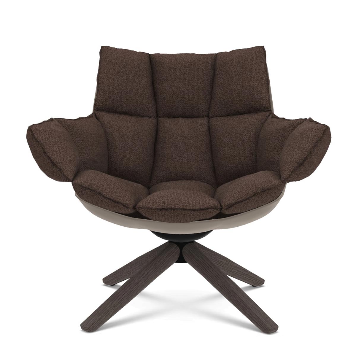 Husk Swivel Lounge Chair | Beaver Alice FR Fabric