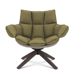 Husk Swivel Lounge Chair | Lichen Alice FR Fabric