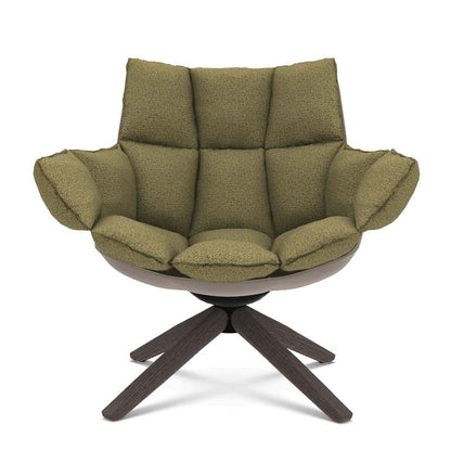 Husk Swivel Lounge Chair | Lichen Alice FR Fabric
