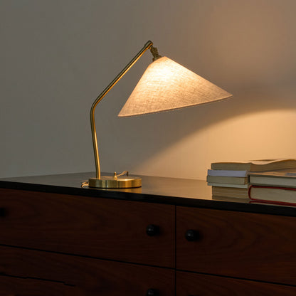 Grasshopper Table Lamp | Oyster White Semi Matt Shade