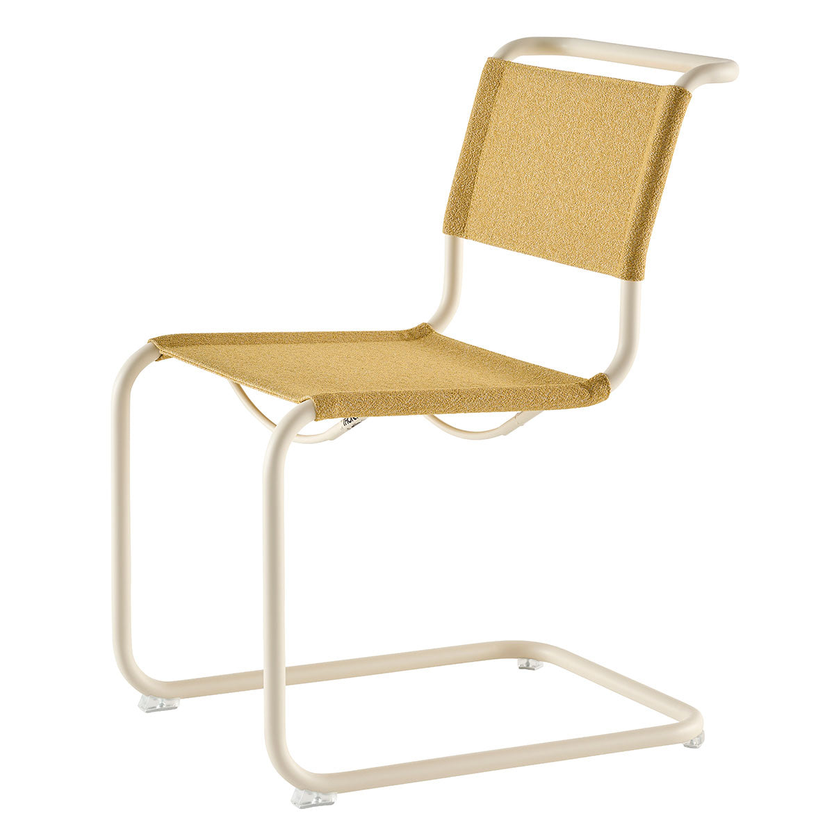 S33 V Soft Cantilever Side Chair | Cento Corn Yellow Fabric