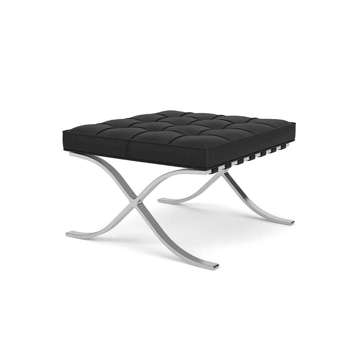 Barcelona Stool Relax | Black 01 Venezia Leather