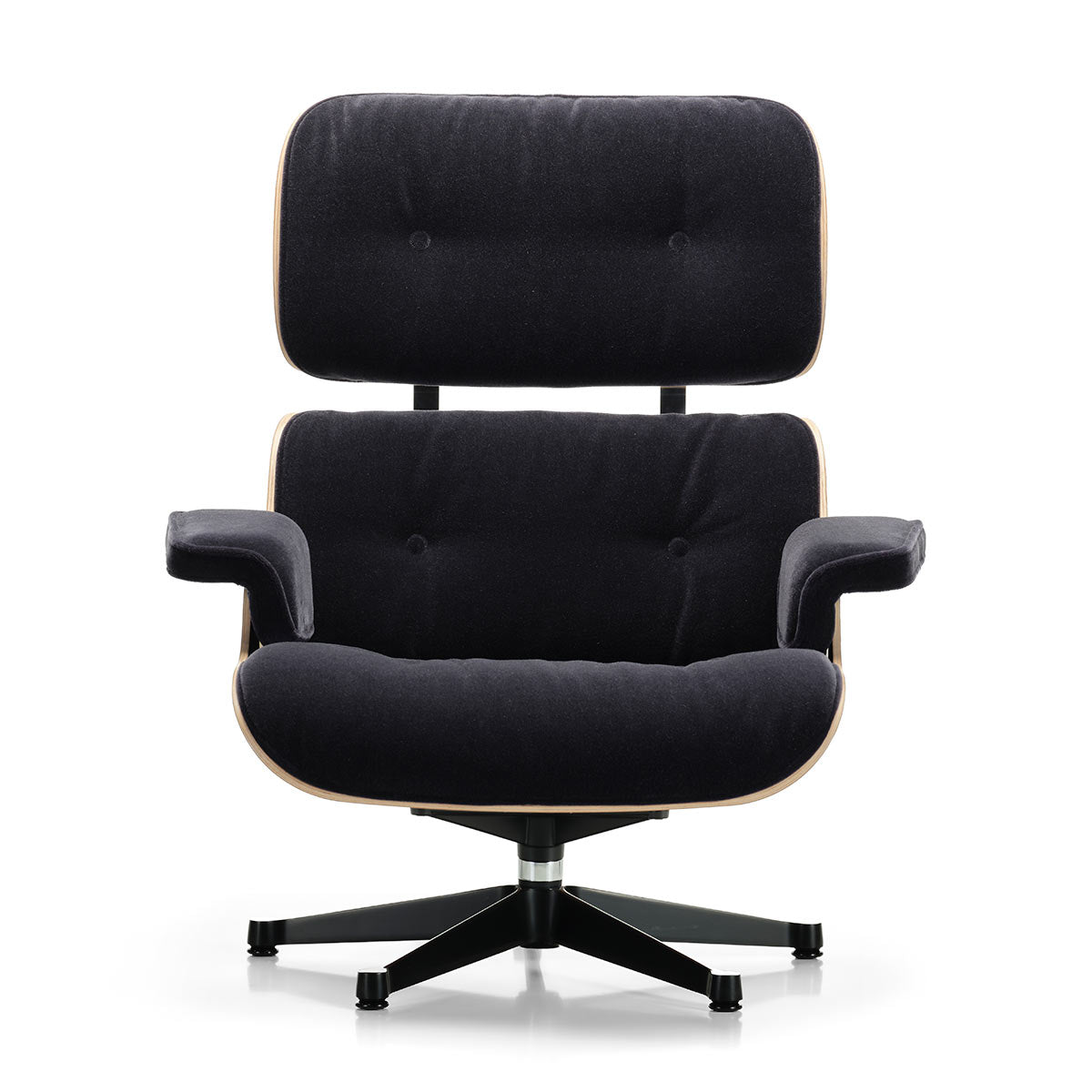 Eames Lounge Chair & Ottoman | Dk Anthracite Calma Velvet Santos Palisander Shell