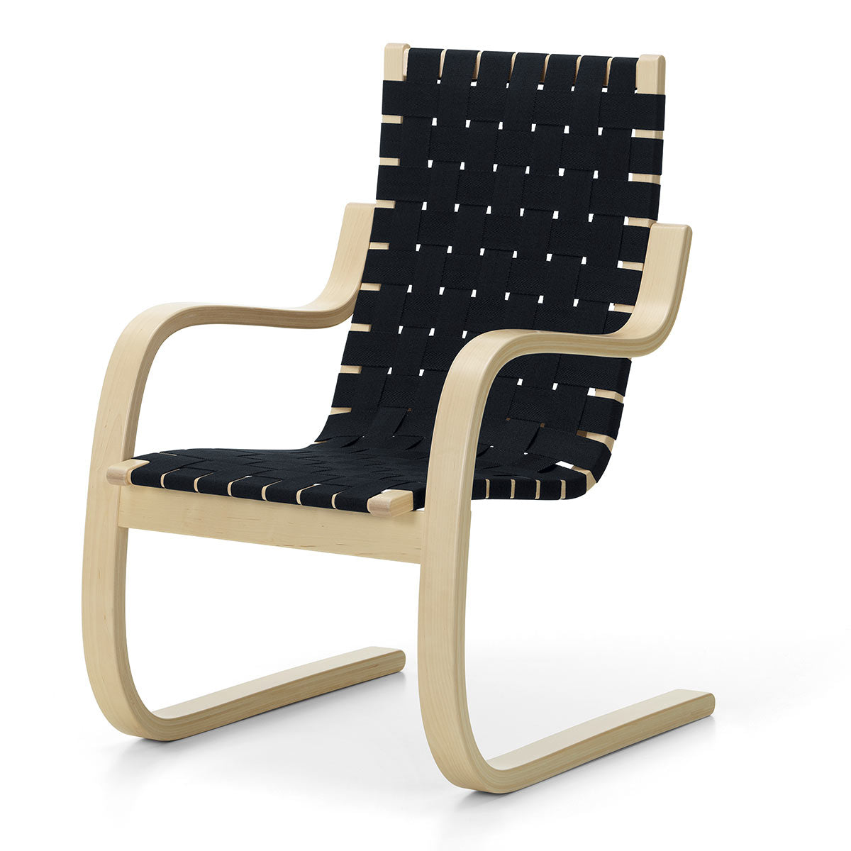 406 Armchair | Black Blue Webbing