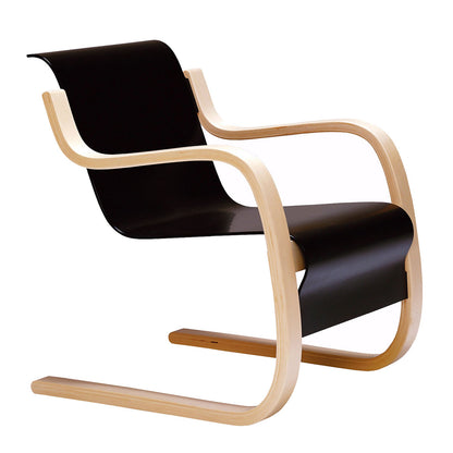 42 Armchair | Black Lacquered Seat and Back