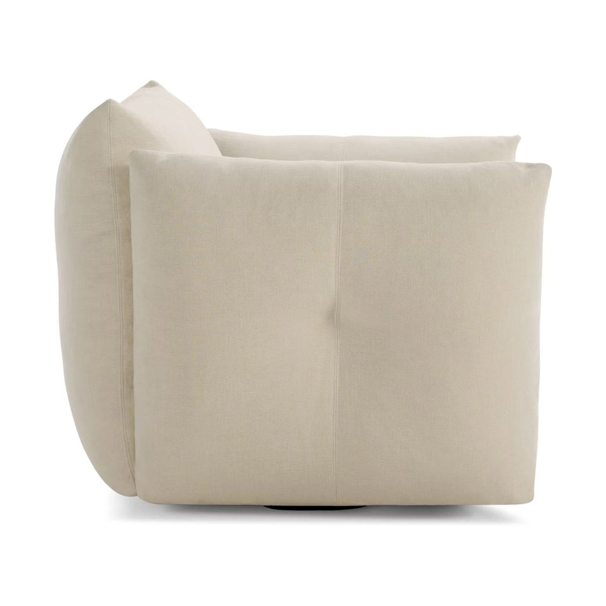 Pillo Swivel Armchair | Almond AH42 Sahara Fabric Upholstery