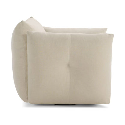 Pillo Swivel Armchair | Almond AH42 Sahara Fabric Upholstery