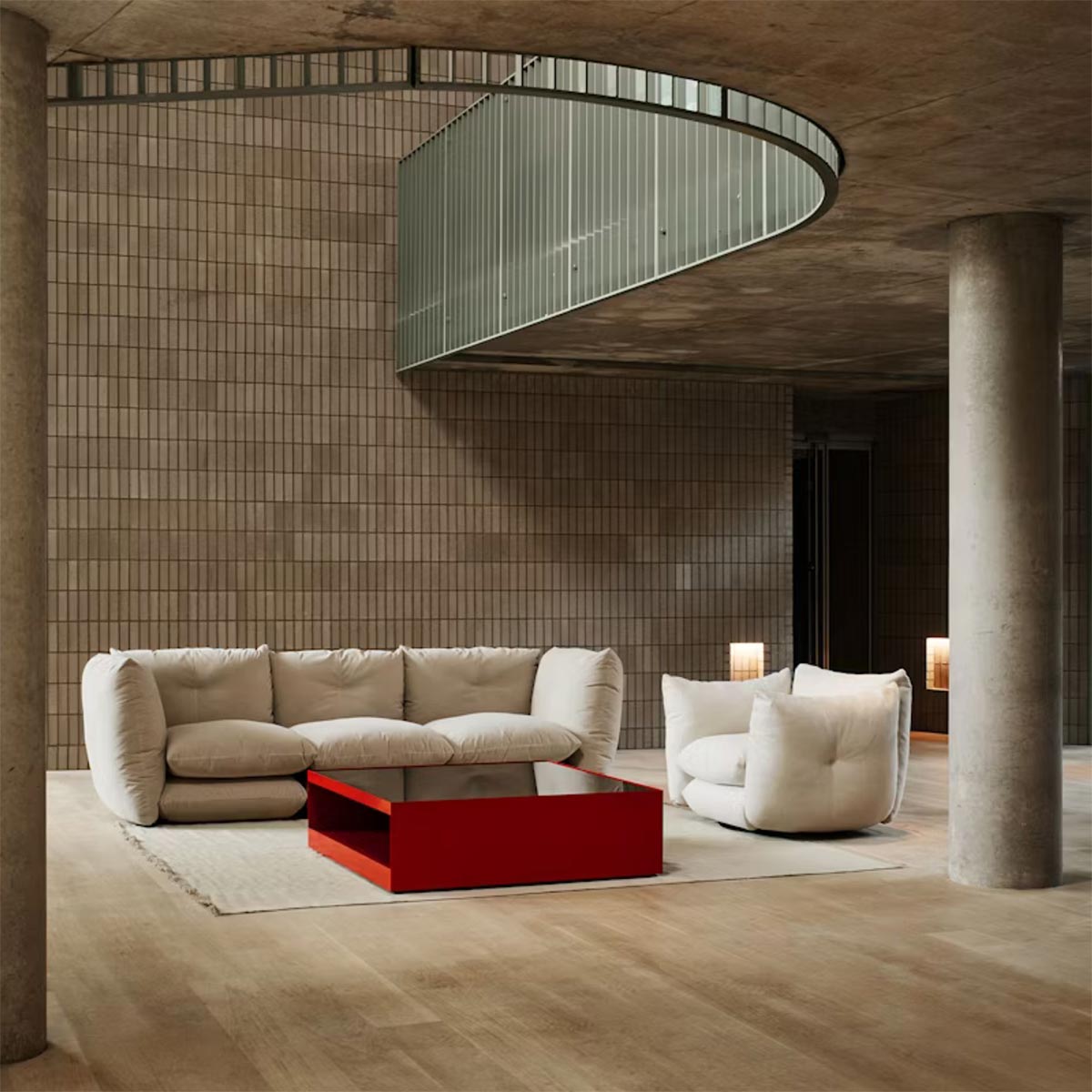 Pillo Swivel Armchair | Almond AH42 Sahara Fabric Upholstery