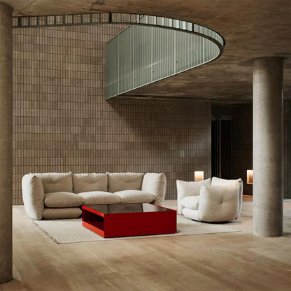Pillo Swivel Armchair | Almond AH42 Sahara Fabric Upholstery
