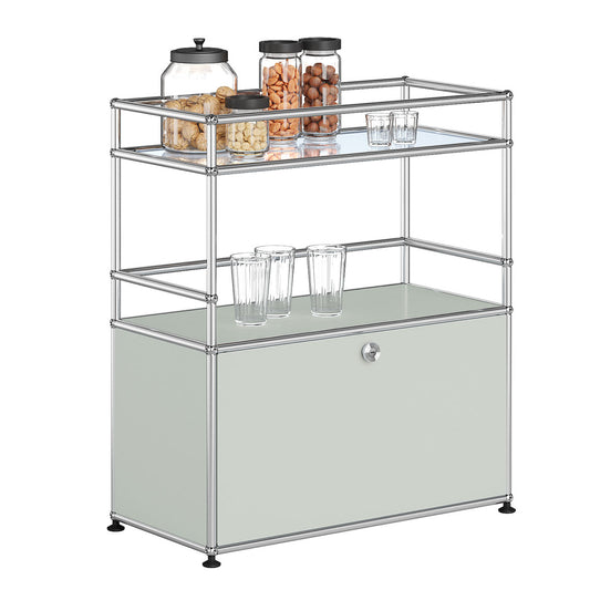 USM Haller Tall Serving Unit LB16 | Light Grey
