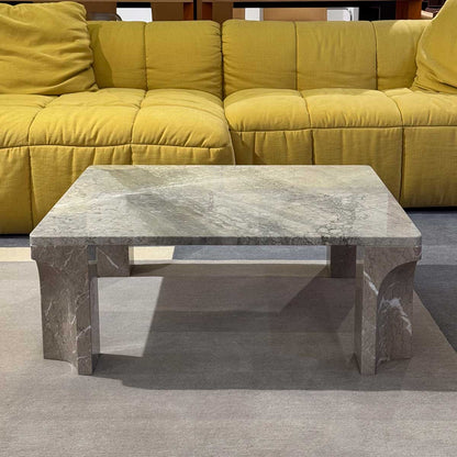 Ex Display Doric Coffee Table Square | Electric Grey Limestone