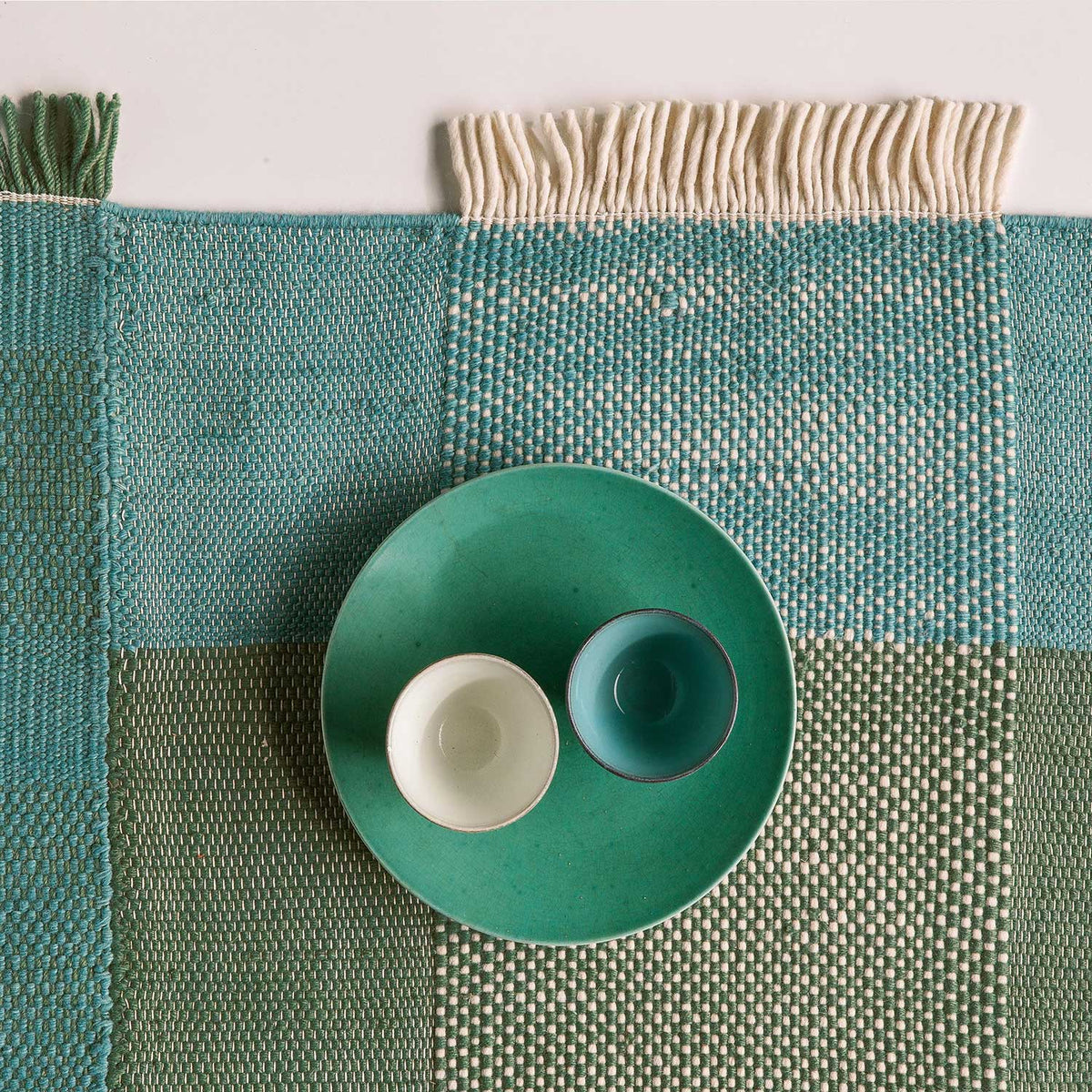 Tres Rug | Green