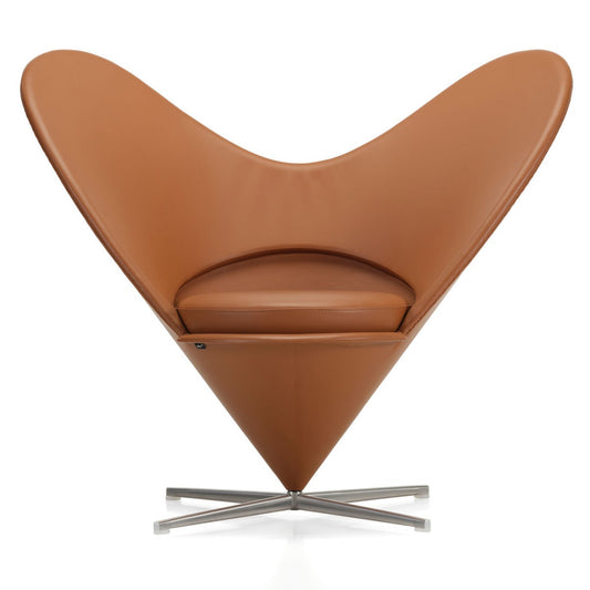Heart Cone Chair | Premium Leather Cognac 97