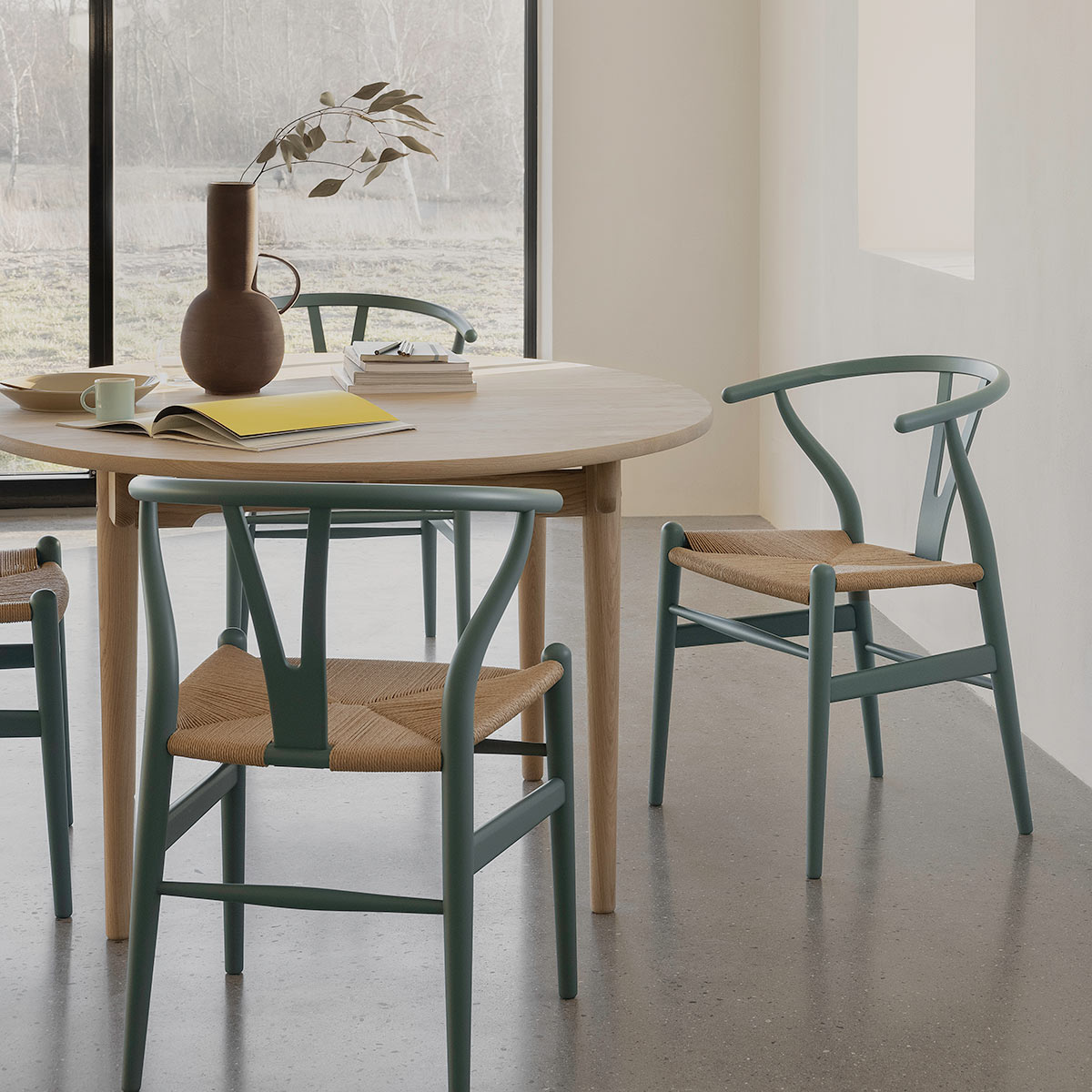 CH24 Wishbone Chair Soft Colours | Pewter