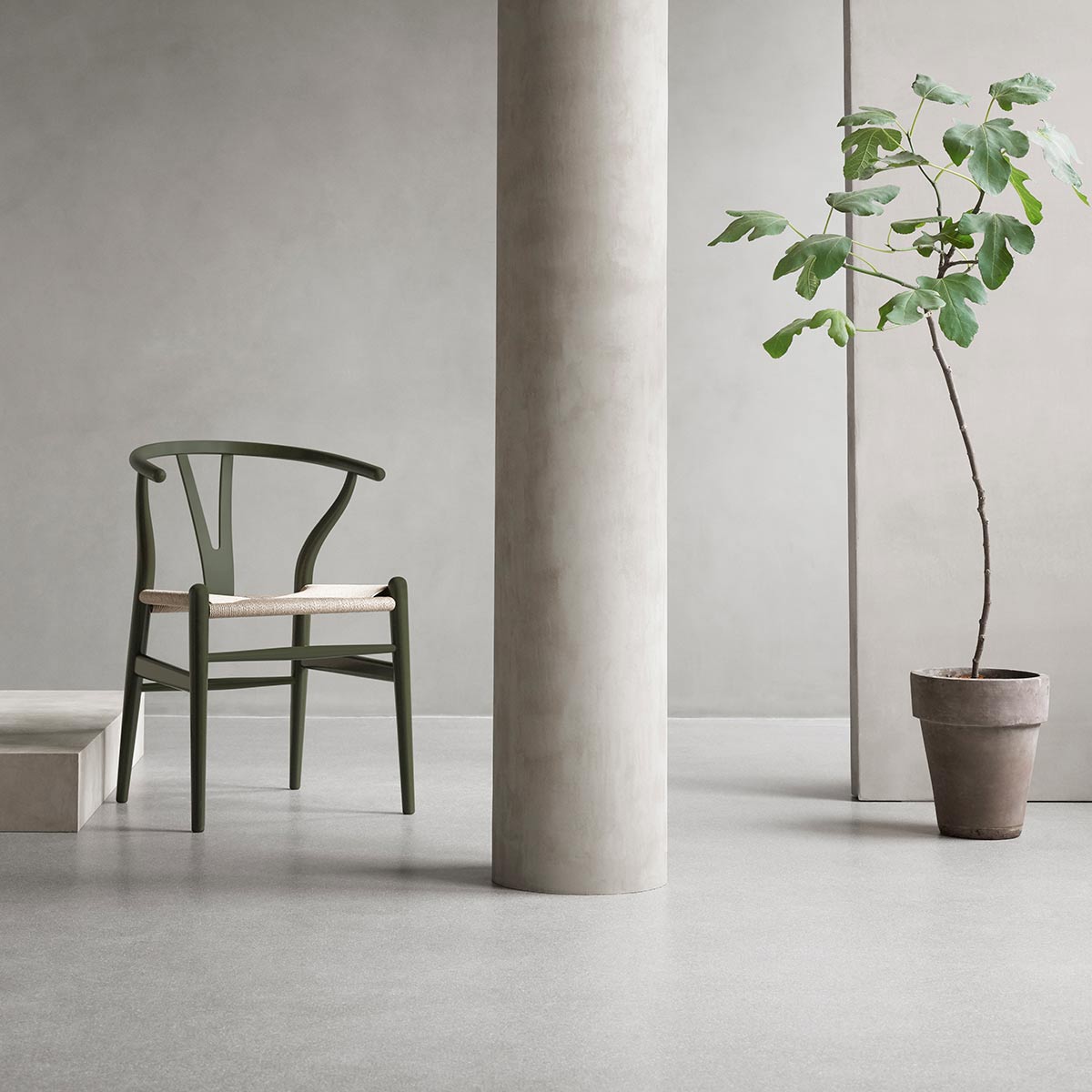 CH24 Wishbone Chair Soft Colours | Seaweed