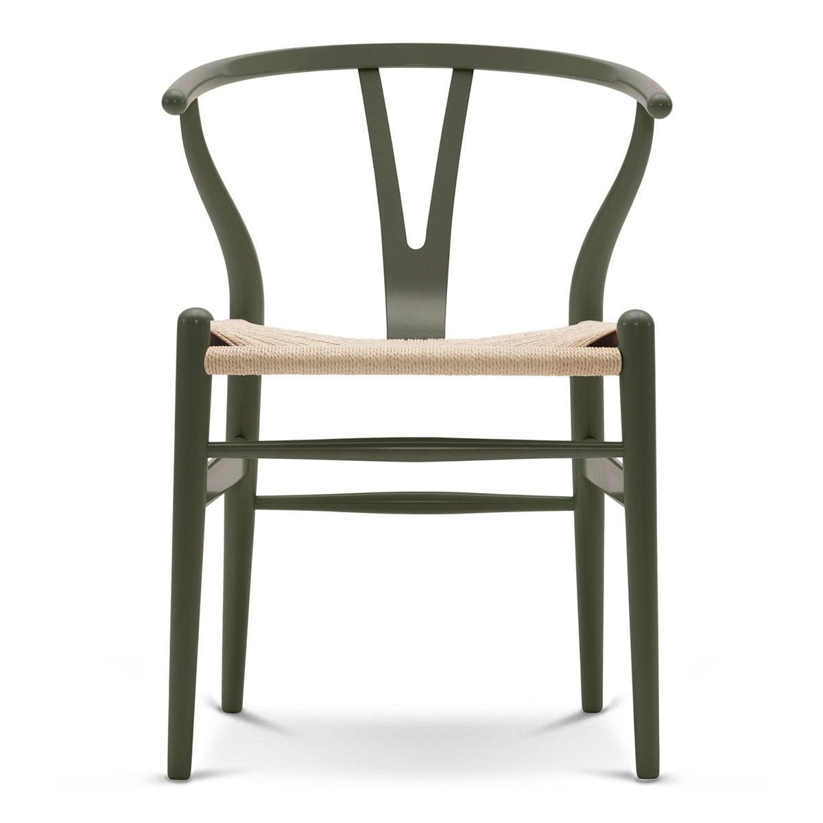 CH24 Wishbone Chair Soft Colours | Olive Green