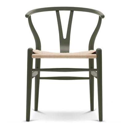 CH24 Wishbone Chair Soft Colours | Olive Green