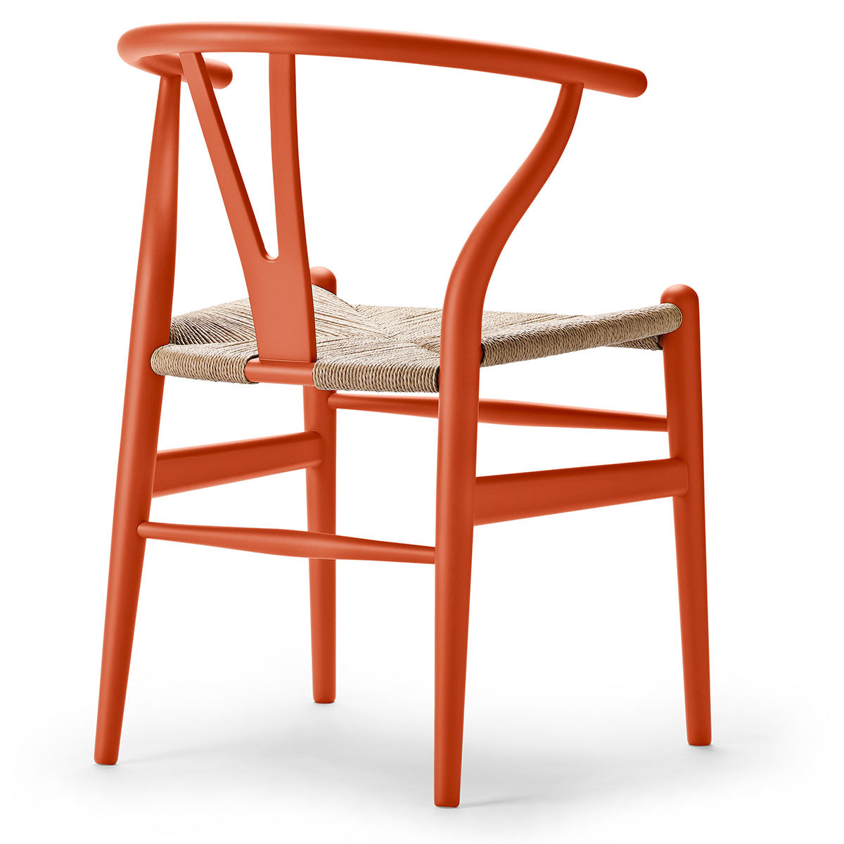 CH24 Wishbone Chair Soft Colours | Orange Red