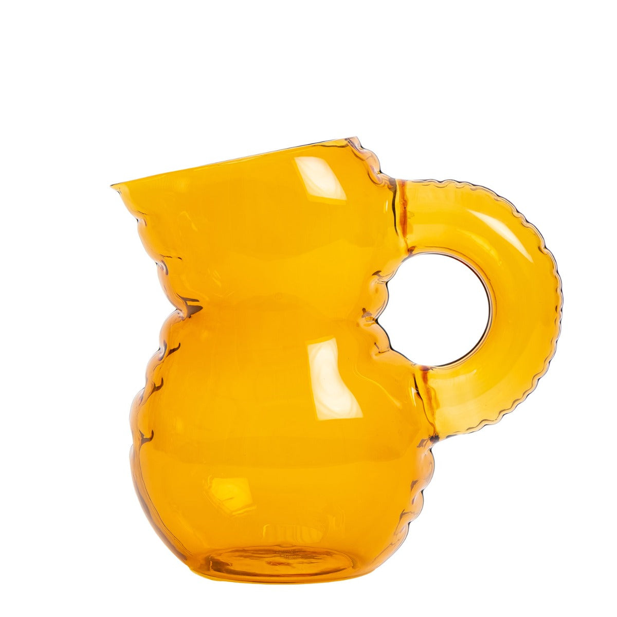 Emily Glass Jug | Amber