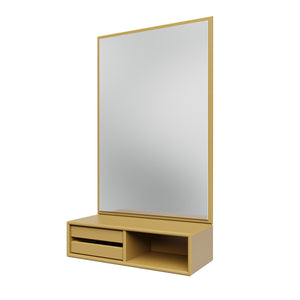 Glance Mirror and Shelf | Cumin Lacquer