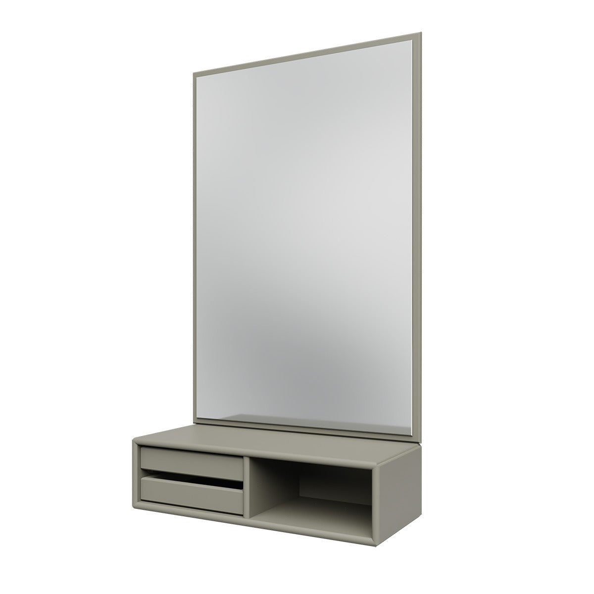 Glance Mirror and Shelf | Fennel Lacquer