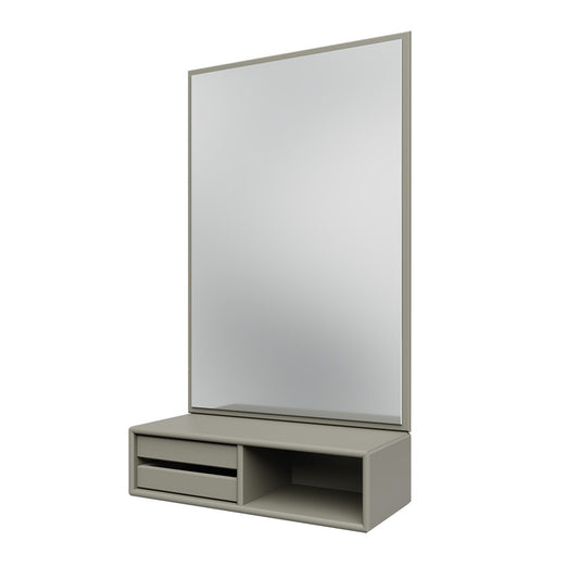 Glance Mirror and Shelf | Fennel Lacquer